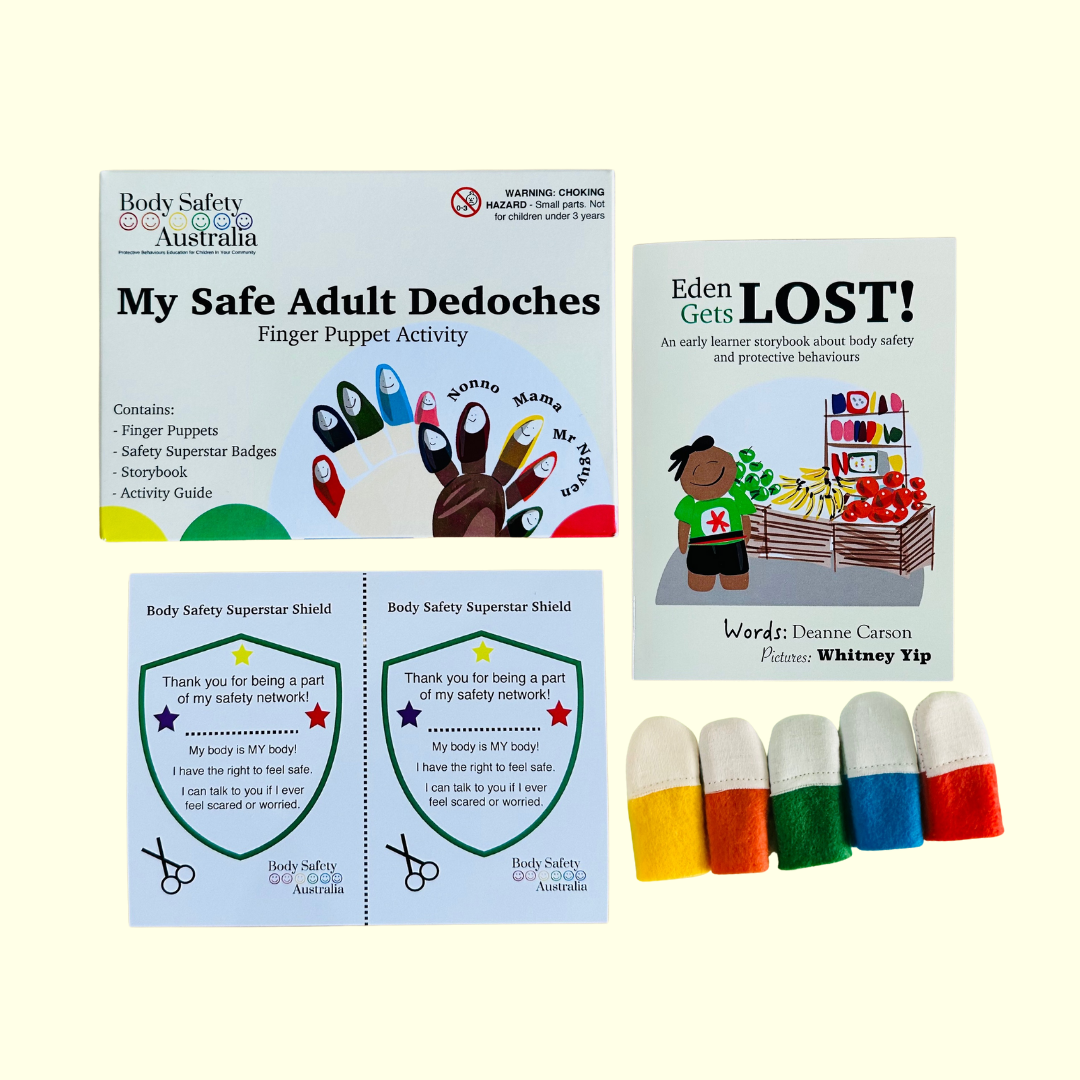 My Safe Adult Dedoches (Finger Puppets) Box Set